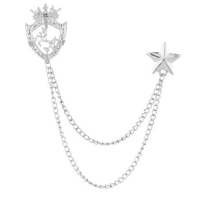 i-Remiel Novi vintage mali krunski broš s krunom od kamenčića za muško odijelo Corsage Konjska igla za rever Značka Odjeća i dodaci