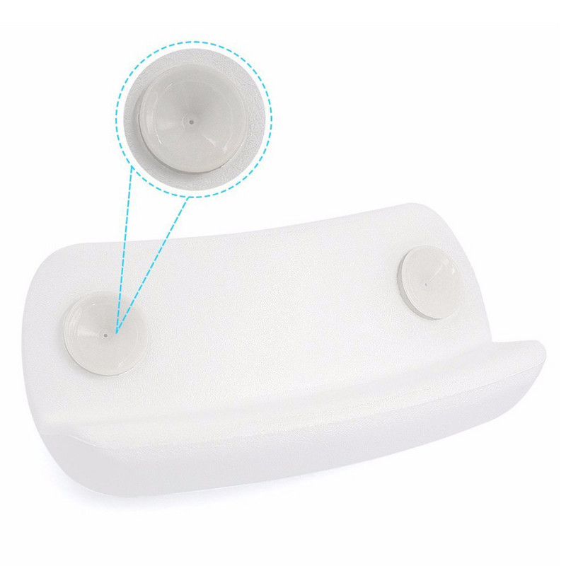 Vannas vanna spilvens Vannas spilvens ar neslīdošiem piesūcekņiem Ergonomisks mājas spa galvas balsta vanna galvas kakla muguras atslābināšanai