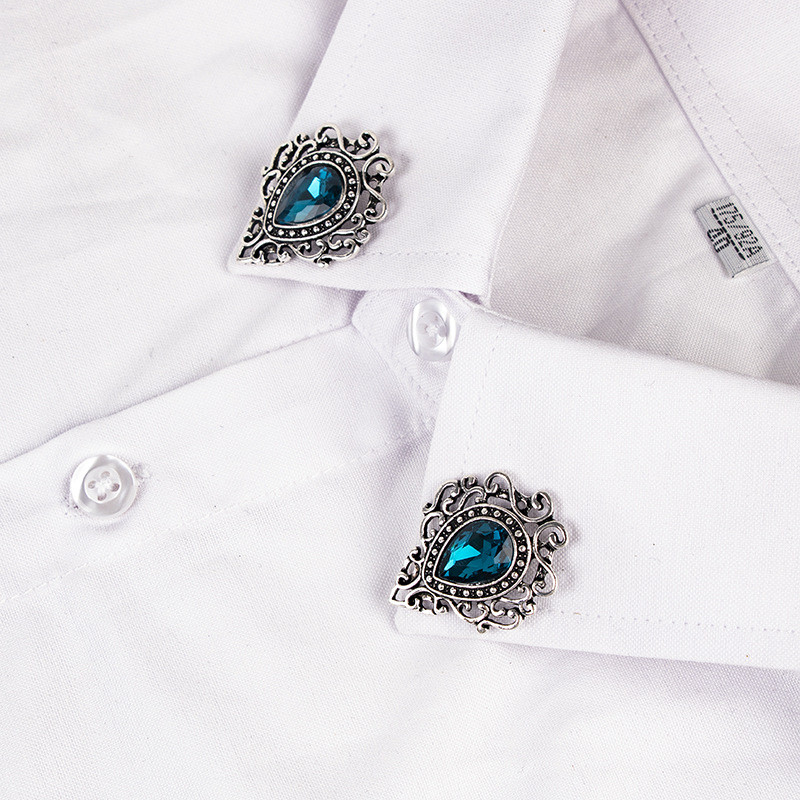 Novi vintage kristalni broš igla Kapljice vode broševi šuplja košulja kaput značka ovratnik rever igla darovi za muškarce i žene nakit