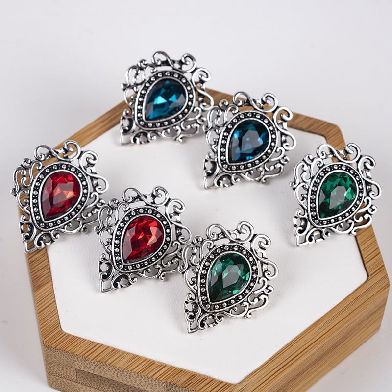 Novi vintage kristalni broš igla Kapljice vode broševi šuplja košulja kaput značka ovratnik rever igla darovi za muškarce i žene nakit