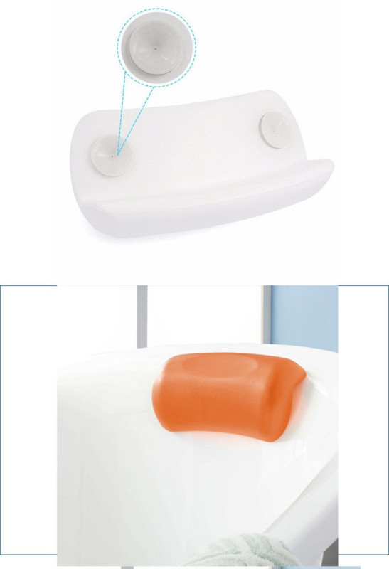 Jastuk za kadu Neklizajući naslon za glavu za kadu Mekani vodootporni jastuci za kadu s vakuumskim čašicama Kupaonski pribor