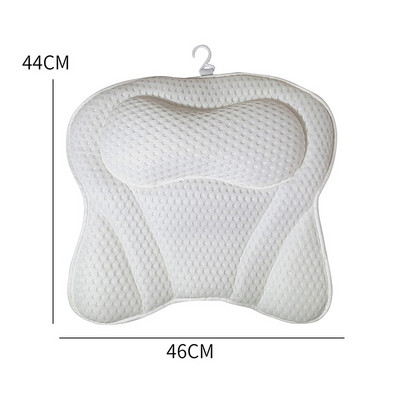 3D Soft White Butterfly masāžas vannas spilvens ar piesūcekņiem Spongy SPA vannas spilvens kakla muguras komforta relaksācijas rīks