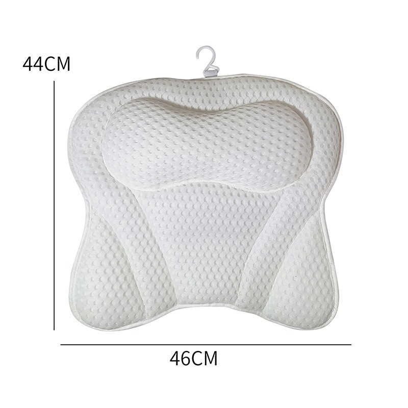 3D Soft White Butterfly masāžas vannas spilvens ar piesūcekņiem Spongy SPA vannas spilvens kakla muguras komforta relaksācijas rīks