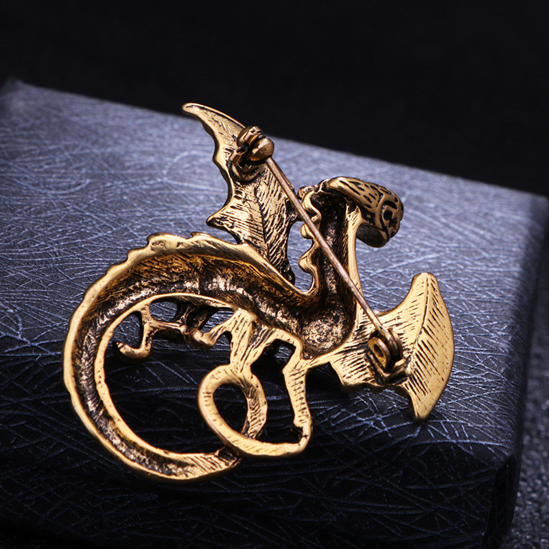Nova vintage igla za broš zmajeva krila, metalne igle za životinjske ogrlice, broševi za ležerne zabave, darovi za žene i muškarce, dodaci za nakit