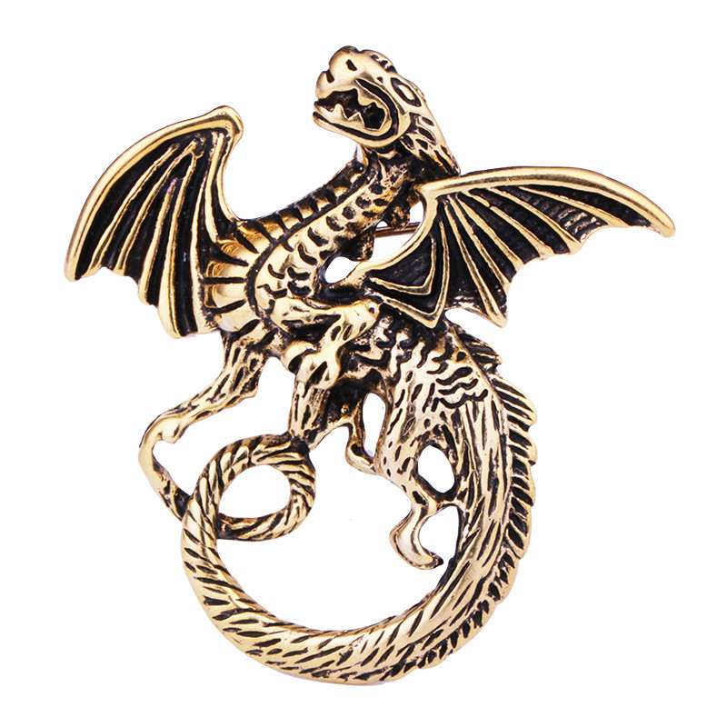 Nova vintage igla za broš zmajeva krila, metalne igle za životinjske ogrlice, broševi za ležerne zabave, darovi za žene i muškarce, dodaci za nakit