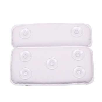 Μαλακό προσκέφαλο μαξιλαριού μπανιέρας Αδιάβροχο μαξιλάρια μπάνιου PVC Μαξιλάρια στήριξης λαιμού κεφαλής με βεντούζες Αξεσουάρ μπάνιου
