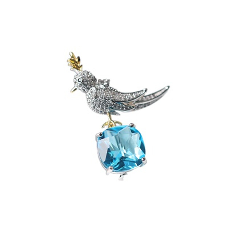 Nova životinjska brid broš igla kristalni cirkon koržaž odijelo kaput ovratnik značka luksuzni nakit broševi za žene muški dodaci