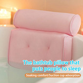 Mazgājams vannas spilvens 3/4D sieta vannas spilvens vannas istabas mērcēšanas piesūceknis Spilvens vannas spilvens SPA spilvens