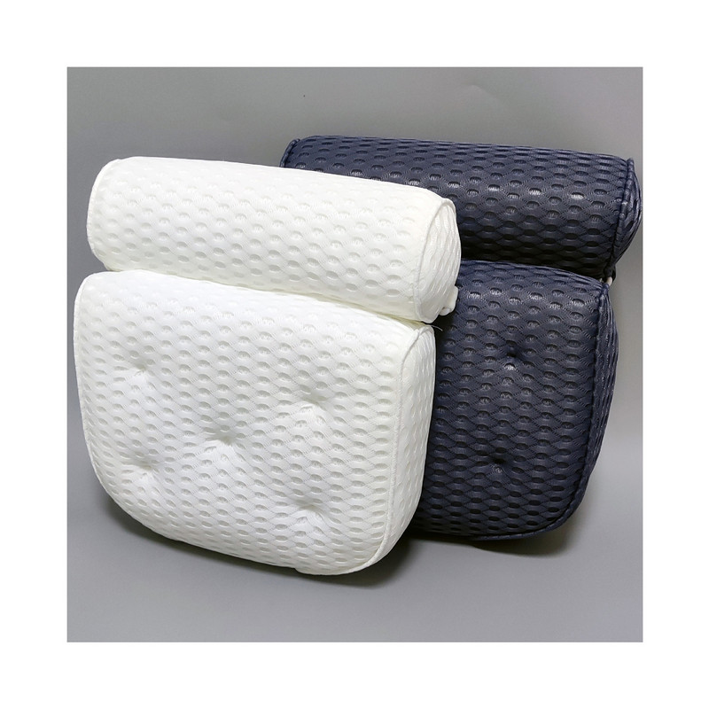 Mazgājams vannas spilvens 3/4D sieta vannas spilvens vannas istabas mērcēšanas piesūceknis Spilvens vannas spilvens SPA spilvens