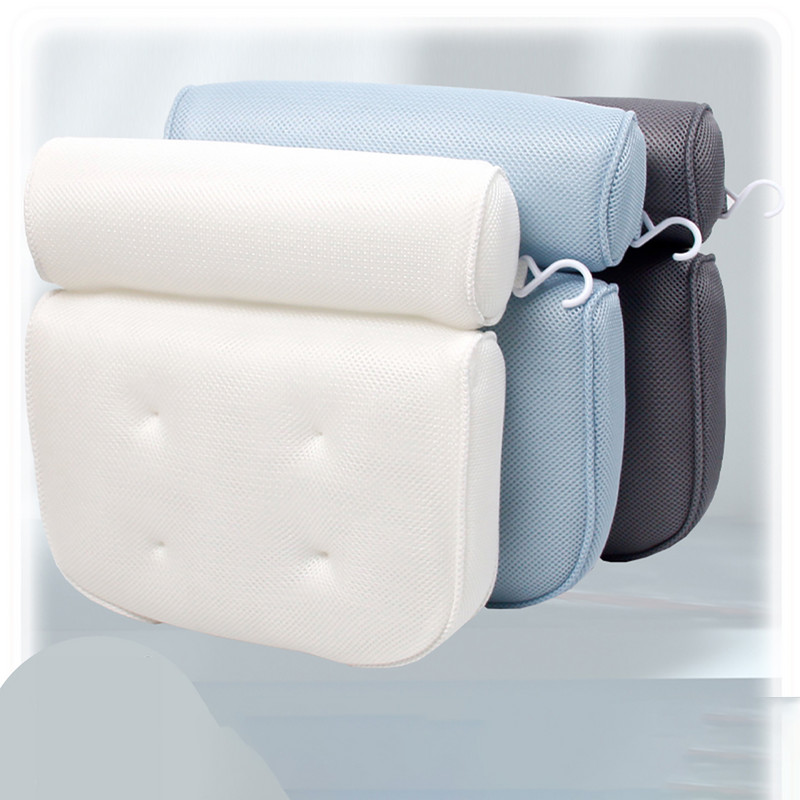 Mazgājams vannas spilvens 3/4D sieta vannas spilvens vannas istabas mērcēšanas piesūceknis Spilvens vannas spilvens SPA spilvens