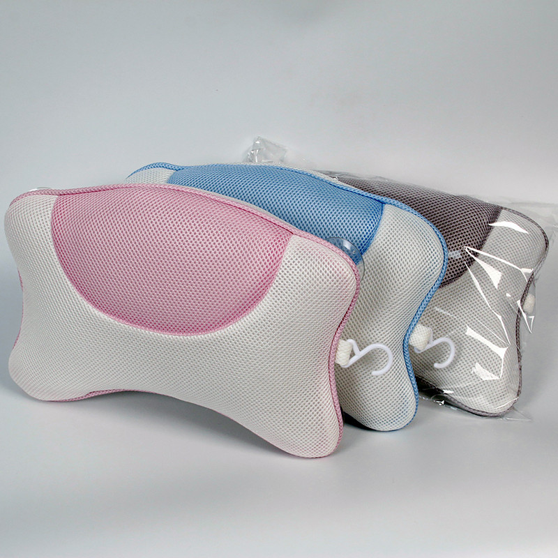 Mazgājams vannas spilvens 3/4D sieta vannas spilvens vannas istabas mērcēšanas piesūceknis Spilvens vannas spilvens SPA spilvens