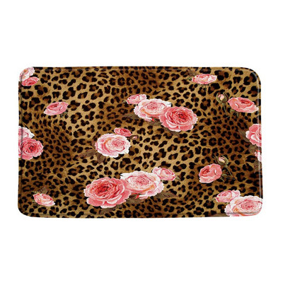 Crvena ruža Kupaonske prostirke Protuklizna Vinska cvjetna podloga za noge Valentinovo Otirač za spavaću sobu Kuhinja Pastoralno cvijeće Tepih Podna prostirka Kuća