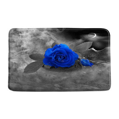 Crvena ruža Kupaonske prostirke Protuklizna Vinska cvjetna podloga za noge Valentinovo Otirač za spavaću sobu Kuhinja Pastoralno cvijeće Tepih Podna prostirka Kuća