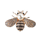 Augstas kvalitātes korejiešu modes Jaunas pērļu saktas Bišu atloka piespraudes žetons vīriešiem Šalle sprādze Metāla piespraudes rotaslietas grezni aksesuāri