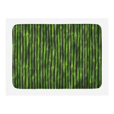 Prostirka za kupanje od zelenog bambusa, zen kamena, neklizajuća, ružičasti lotosov cvijet, šumski krajolik, memorijska pjena, kupaonski tepih za tuširanje, kuhinjski otirač, tepih