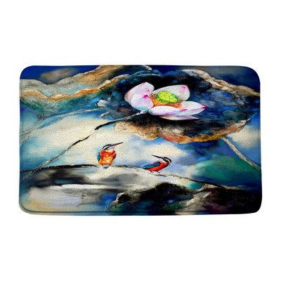 Cvijeće Ptice Prostirke za kupanje Kineski stil Cvjetne biljke u saksiji Kupaonski tepih Flanelski podni tepih Ulazni otirač Kućna protuklizna podloga