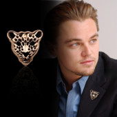 Nova metalna leopardova glava Tigrova broš Značka sa životinjama Muško odijelo Igle za rever košulje i broševi Vintage dodaci za nakit
