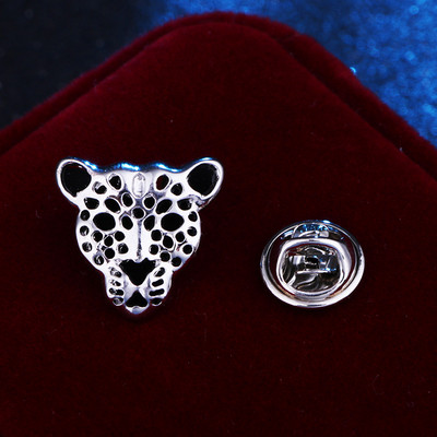 Nova metalna leopardova glava Tigrova broš Značka sa životinjama Muško odijelo Igle za rever košulje i broševi Vintage dodaci za nakit