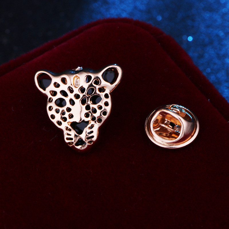 Nova metalna leopardova glava Tigrova broš Značka sa životinjama Muško odijelo Igle za rever košulje i broševi Vintage dodaci za nakit