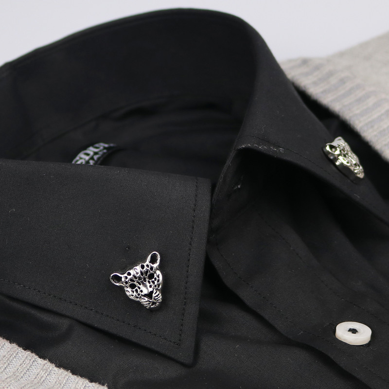 Nova metalna leopardova glava Tigrova broš Značka sa životinjama Muško odijelo Igle za rever košulje i broševi Vintage dodaci za nakit