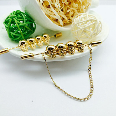 Broš broš broševi za igle muškarce trendi broš obložen kostur The New Hot Skull Engleska Ovratnik košulje rever Šipka za kravatu