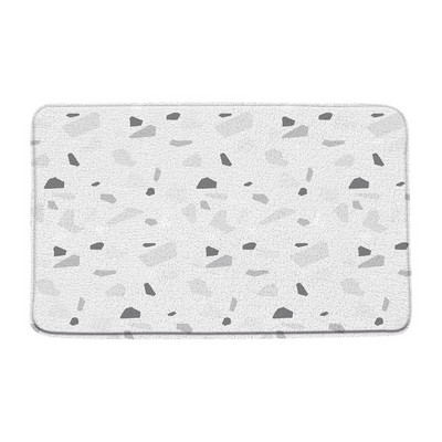 Mramorna prostirka za kupaonicu Moderna teraco stijena Apstraktna plava lomljeni kamen Geometrijski kreativni kupaonski tepih Otirač Kuhinjski WC Podni tepih