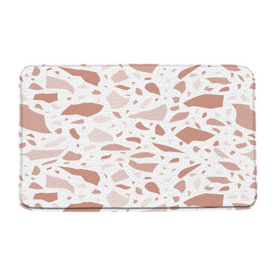 Mramorna prostirka za kupaonicu Moderna teraco stijena Apstraktna plava lomljeni kamen Geometrijski kreativni kupaonski tepih Otirač Kuhinjski WC Podni tepih