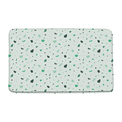 Mramorna prostirka za kupaonicu Moderna teraco stijena Apstraktna plava lomljeni kamen Geometrijski kreativni kupaonski tepih Otirač Kuhinjski WC Podni tepih