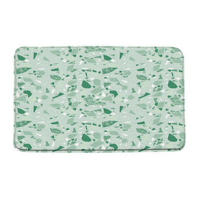 Mramorna prostirka za kupaonicu Moderna teraco stijena Apstraktna plava lomljeni kamen Geometrijski kreativni kupaonski tepih Otirač Kuhinjski WC Podni tepih