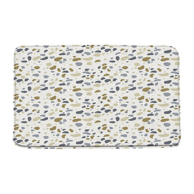 Mramorna prostirka za kupaonicu Moderna teraco stijena Apstraktna plava lomljeni kamen Geometrijski kreativni kupaonski tepih Otirač Kuhinjski WC Podni tepih