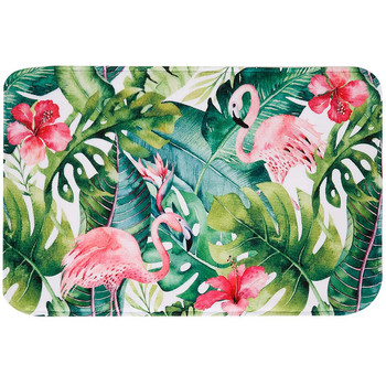 Πράσινα φύλλα πατάκια μπάνιου Αντιολισθητικά τροπικά φυτά Flower footpad Flamingos Παλάκι κρεβατοκάμαρας Floral Χαλί κουζίνας Χαλί δαπέδου Σπίτι