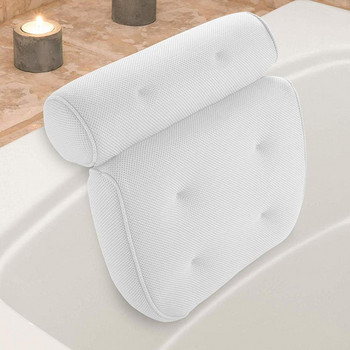 Τρισδιάστατο μαξιλάρι μπανιέρας διχτυωτό μαξιλάρι μπάνιου Μαξιλάρι σπα για μπανιέρα υδρομασάζ με 6 βεντούζες ΗΠΑ Stock