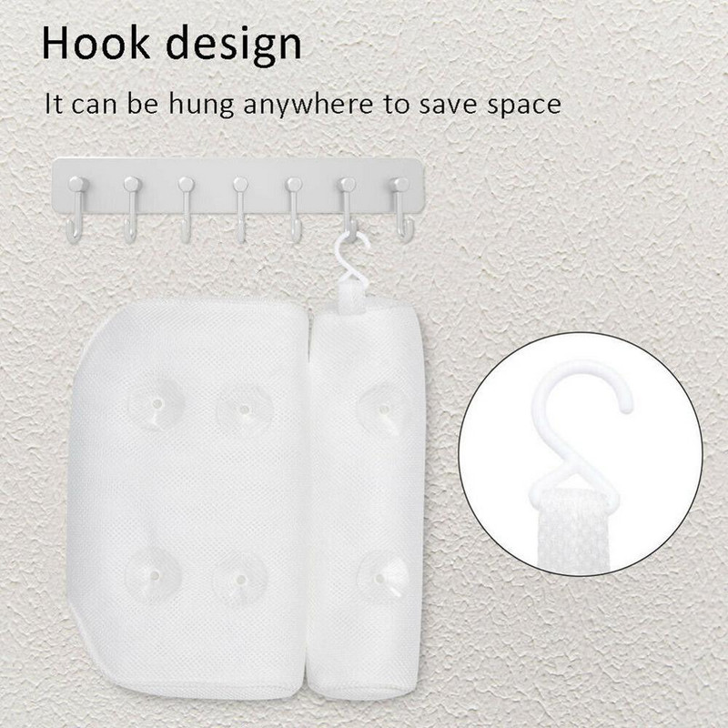 3D jastuk za kadu Mrežasti jastuk za kupanje Spa jastuk za hidromasažnu kadu sa 6 vakuumskih čaša zaliha u SAD-u