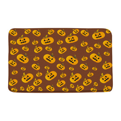 Halovīni nakts ķirbju sagaidīšanas durvju paklājiņš vannas istaba virtuve sikspārnis vārna kļavas lapas rudens flaneļa grīdas paklājs paklājs ieejas durvju paklājiņš