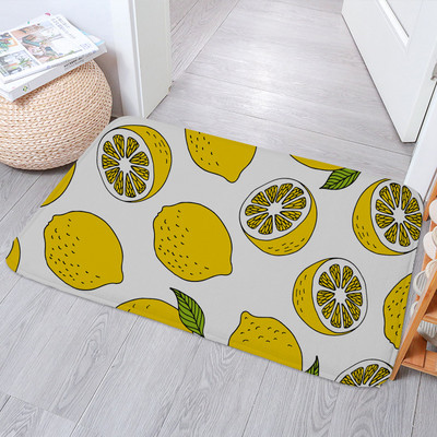 Daisy Flowers vannas paklājiņi, neslīdoši, smieklīgi Alpaka žirafes pēdu paliktņi Guļamistabas durvju paklājiņš Virtuves ieejas burts Dzeltens paklāja grīdas paklājs