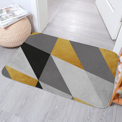 Daisy Flowers vannas paklājiņi, neslīdoši, smieklīgi Alpaka žirafes pēdu paliktņi Guļamistabas durvju paklājiņš Virtuves ieejas burts Dzeltens paklāja grīdas paklājs