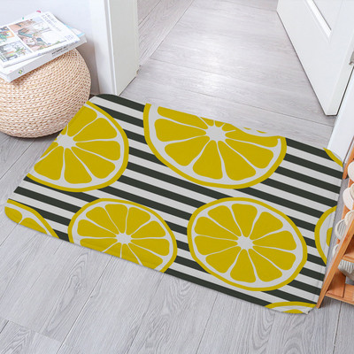 Daisy Flowers vannas paklājiņi, neslīdoši, smieklīgi Alpaka žirafes pēdu paliktņi Guļamistabas durvju paklājiņš Virtuves ieejas burts Dzeltens paklāja grīdas paklājs