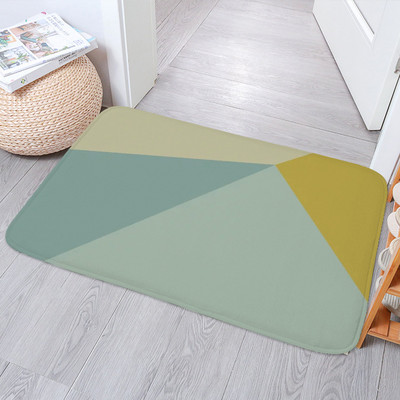 Daisy Flowers vannas paklājiņi, neslīdoši, smieklīgi Alpaka žirafes pēdu paliktņi Guļamistabas durvju paklājiņš Virtuves ieejas burts Dzeltens paklāja grīdas paklājs