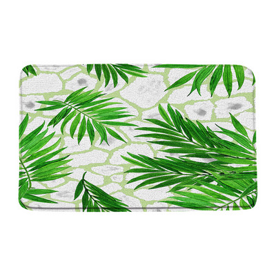 Tropske biljke Cvijeće Prostirka za kupaonicu Sažetak Šareno lišće Umjetnički dekori za kupaonicu Tepisi Neklizajuća podloga Unutarnji vanjski Otirač Tepih