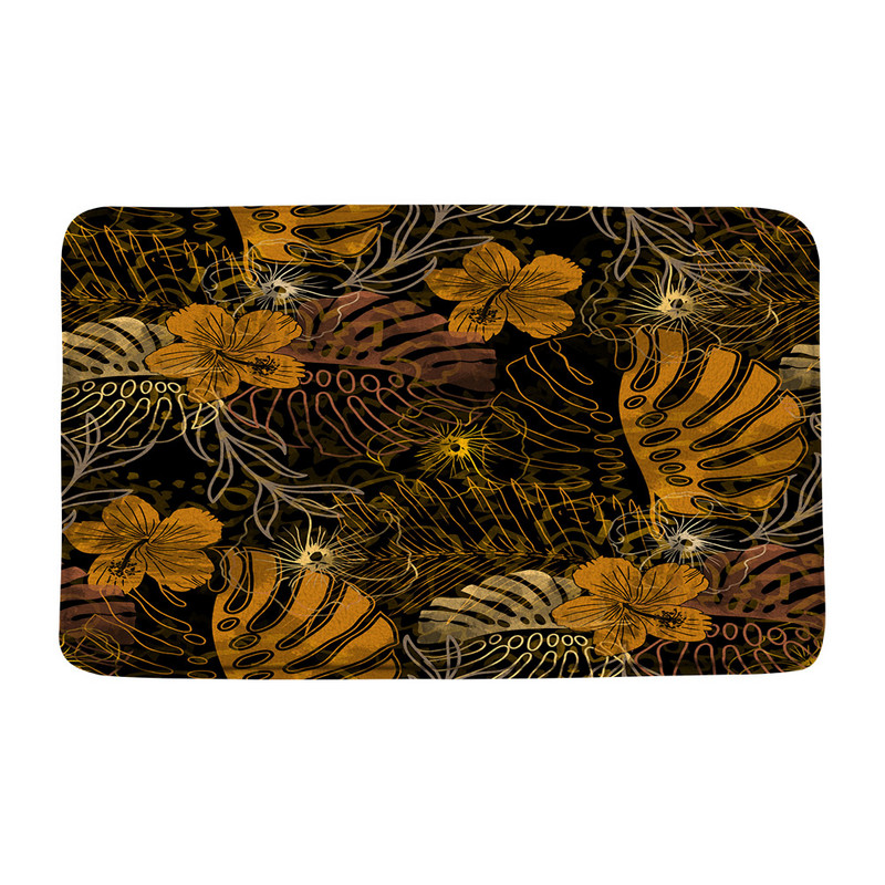 Tropske biljke Cvijeće Prostirka za kupaonicu Sažetak Šareno lišće Umjetnički dekori za kupaonicu Tepisi Neklizajuća podloga Unutarnji vanjski Otirač Tepih