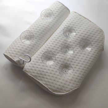 Διαπνέον 3D Mesh Μαξιλάρι μπάνιου σπα με βεντούζες Μαξιλάρι σπα για τον λαιμό και την πλάτη για αξεσουάρ μπάνιου με υδρομασάζ στο σπίτι