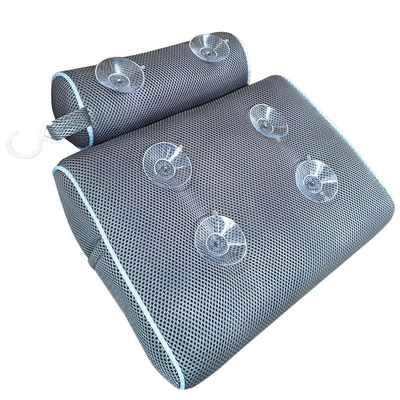 Jastuk za kupanje protiv klizanja, jastuci za kadu, jastuk za kupanje, jastuk za kupanje, naslon za glavu, s vakuumskim čašicama za vrat, leđa Kupaonski pribor