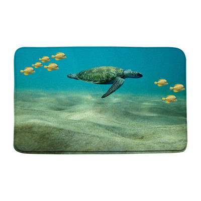 Zemūdens pasaule Tropiskās zivis Vannas paklājiņi Virtuves Kājslauķis Dzīvnieks Okeāna Bruņurupucis Ainavas istaba Durvju spilventiņi Grīdas Paklāji Pretslīdes paklājs