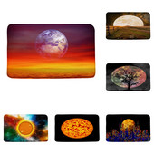 Galaxy Space Tepih za Dnevni boravak Spavaća soba Tepih 3D Zemlja Planet Mjesec Otirač Prostirka za kupaonicu Šareno zvjezdano nebo Kuhinja Podloga za noge Dom