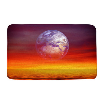 Galaxy Space χαλί για σαλόνι υπνοδωμάτιο Χαλί 3D Earth Planet Moon Doormat πατάκι μπάνιου Πολύχρωμο Starry Sky Kitchen Pad Pad Home