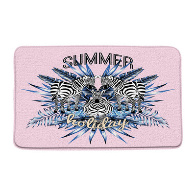 Leopard Butterfly vannas paklājiņš Cheetah Safari Wildlife Jungle Animal Paklājs Tropical Palm Leaf Vannas istabas grīdas paklājs absorbējošs kāju paklājiņš