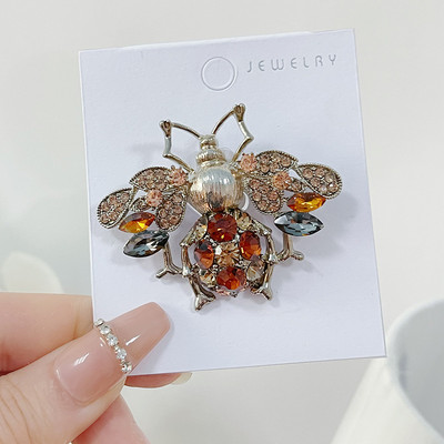 Retro kamenčići, kristalni broš, pčela, luksuzni metalni igle za revere, značke, odijelo, kaput, broševi s koržama za žene, nakit, darovi