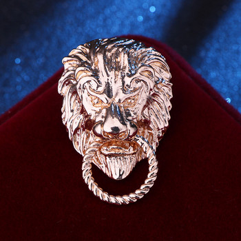 Νέο ρετρό Animal Lion Head Καρφίτσα Μόδα ανδρικό κοστούμι πουκάμισο γιακά καρφίτσα βελόνα σήμα καρφίτσες πέτο και καρφίτσες Αξεσουάρ κοσμημάτων