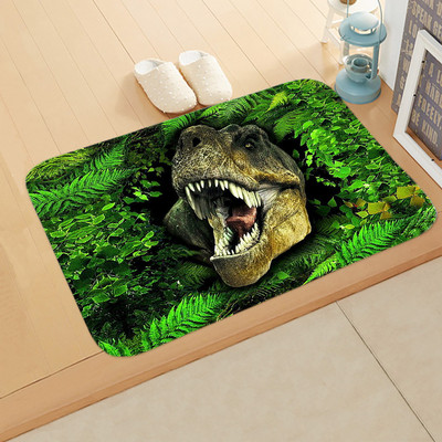 Divlje životinje Prostirka za kupanje Šuma Trava Lišće Tepih Dinosaur Tigar Neklizajuća podloga za noge Vuk Lav Otirač za kupaonicu Podni tepih Dekoracija doma