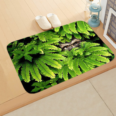 Divlje životinje Prostirka za kupanje Šuma Trava Lišće Tepih Dinosaur Tigar Neklizajuća podloga za noge Vuk Lav Otirač za kupaonicu Podni tepih Dekoracija doma